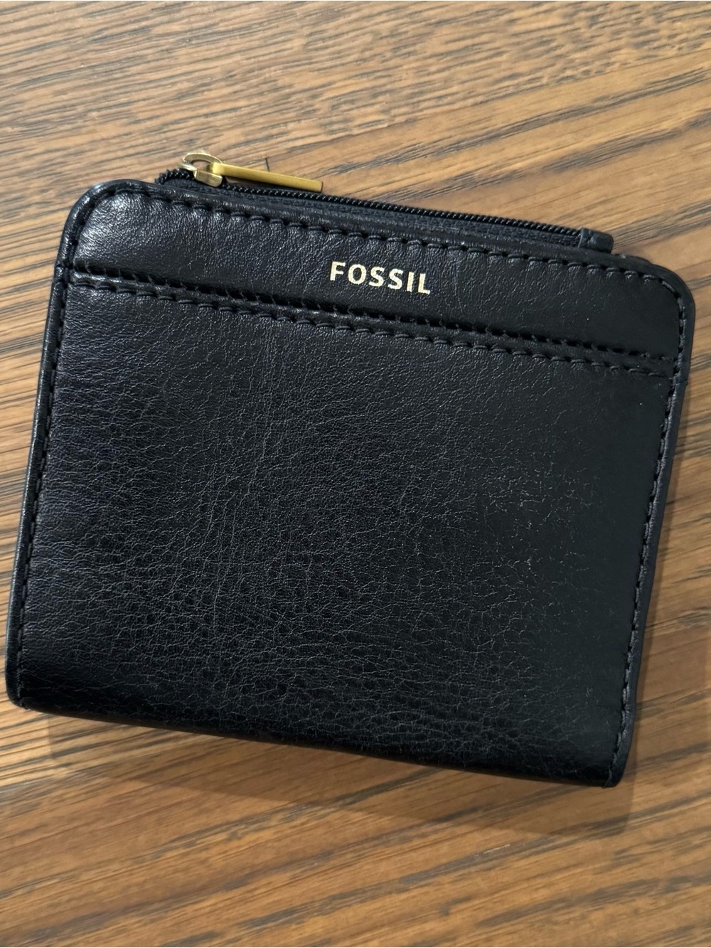 Fossil Jori Bifold in Black Leather